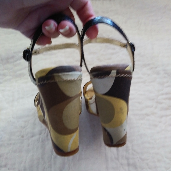 Coach "Klara" Wedge Sandals - Picture 5 of 6